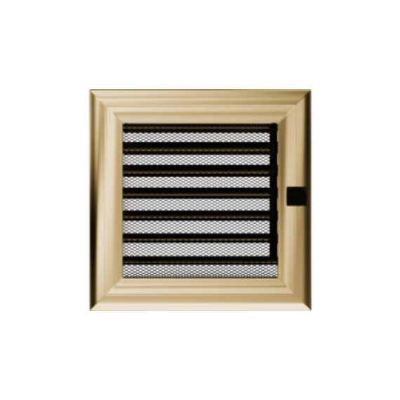 Arany színű zsalus kandalló szellőzőrács (több méretben)